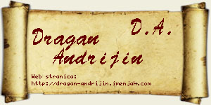 Dragan Andrijin vizit kartica